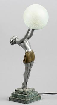 BORDSLAMPA, art deco, 1900-talets första hälft.