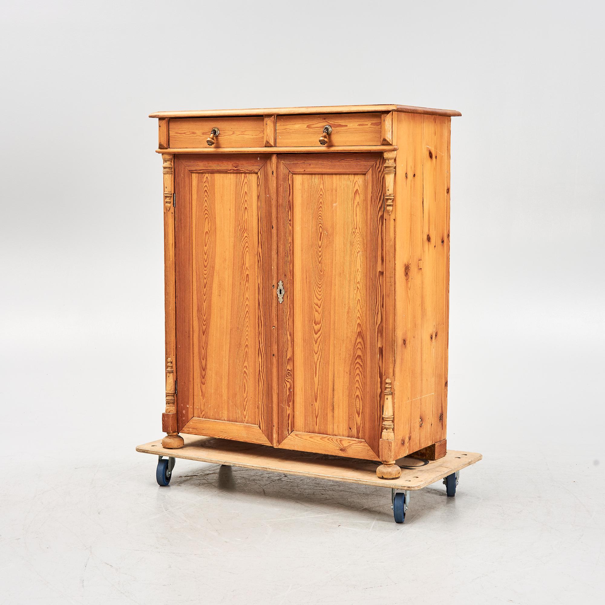 A pine sideboard, circa 1900.