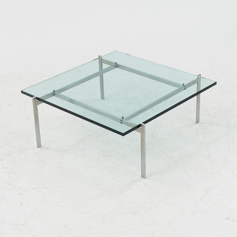 Poul Kjaerholm, a steel and glass 'PK61' coffee table, Fritz Hansen, Denmark,