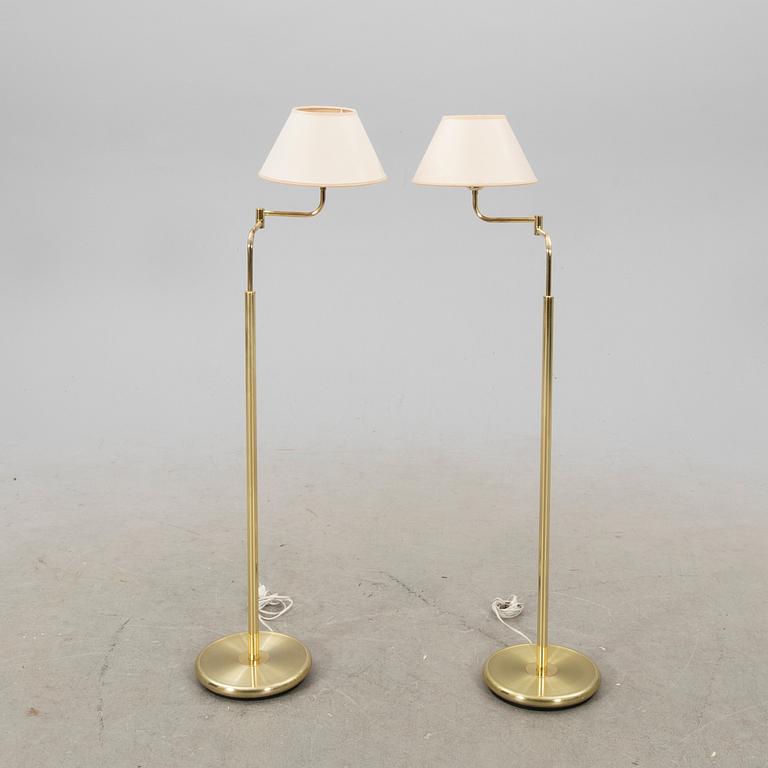 Golvlampor 1 par, Belysia AB Sweden, 1900-talets senare hälft.