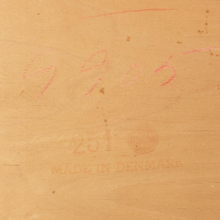 Knud Faerch, a set of four dinner chairs, Slagelse Møbelvaerk, Denmark 1960's, model 251.