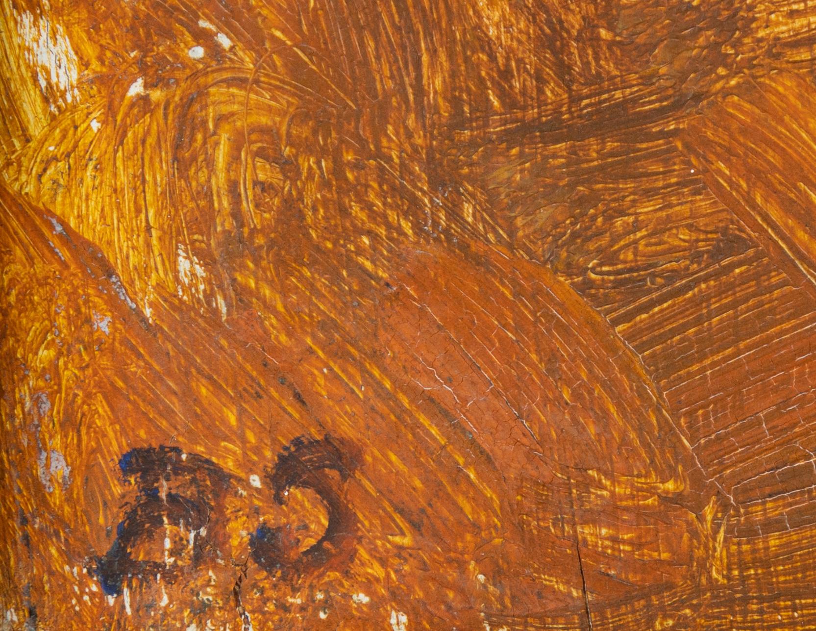 Birger Simonsson, oil on panel, signed BS.