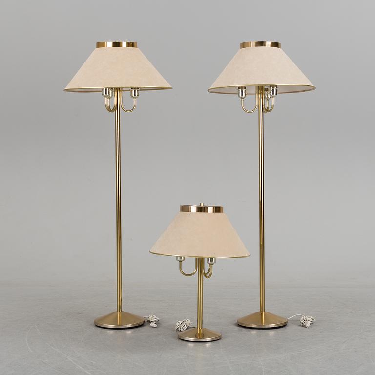 A pair of standard lights and a table light from NAFA.