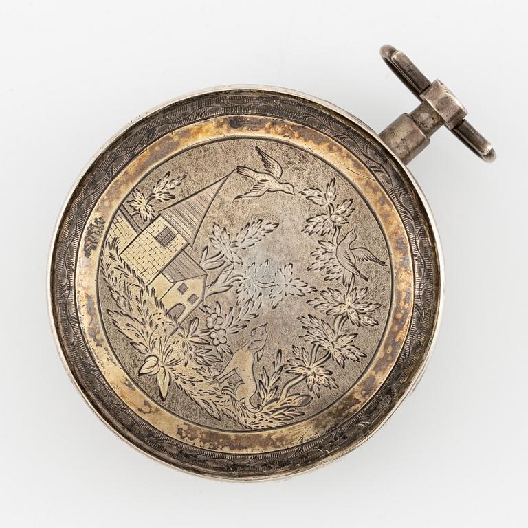 A pocket watch by Chevalier L´Ainé (watchmaker in Paris around year 1800).