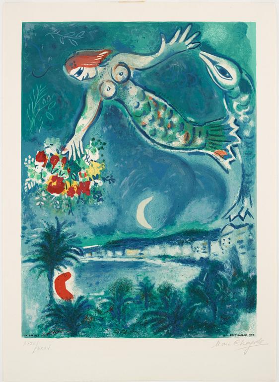 Marc Chagall, "Sirène et poisson", from: "Nice et la Côte d'Azur".