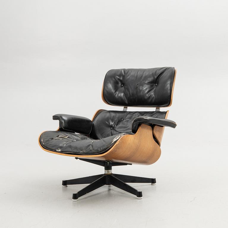 Charles & Ray Eames, fåtölj, "Lounge Chair", för Herman Miller, 1970-tal.