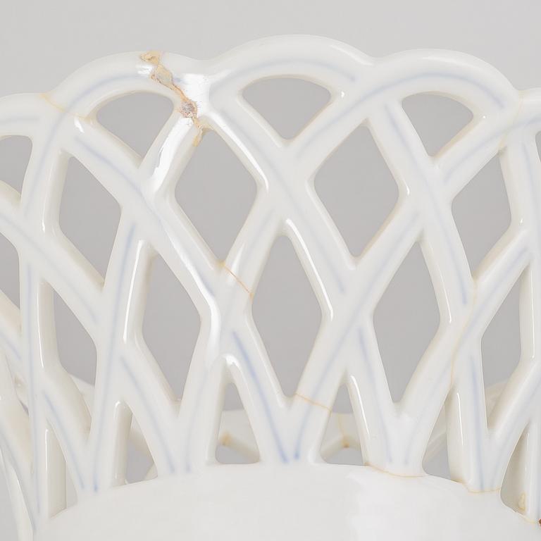 Service pieces, 13 pcs, porcelain, "Blue Fluted", Royal Copenhagen, Denmark.