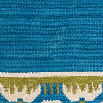 Berit Woelfer, Rug, flat weave, signed BW, approx. 199 x 139 cm.