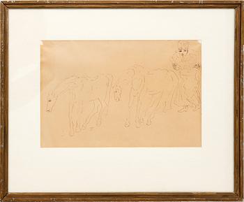 Carl Fredrik Hill, Hästar med militär.