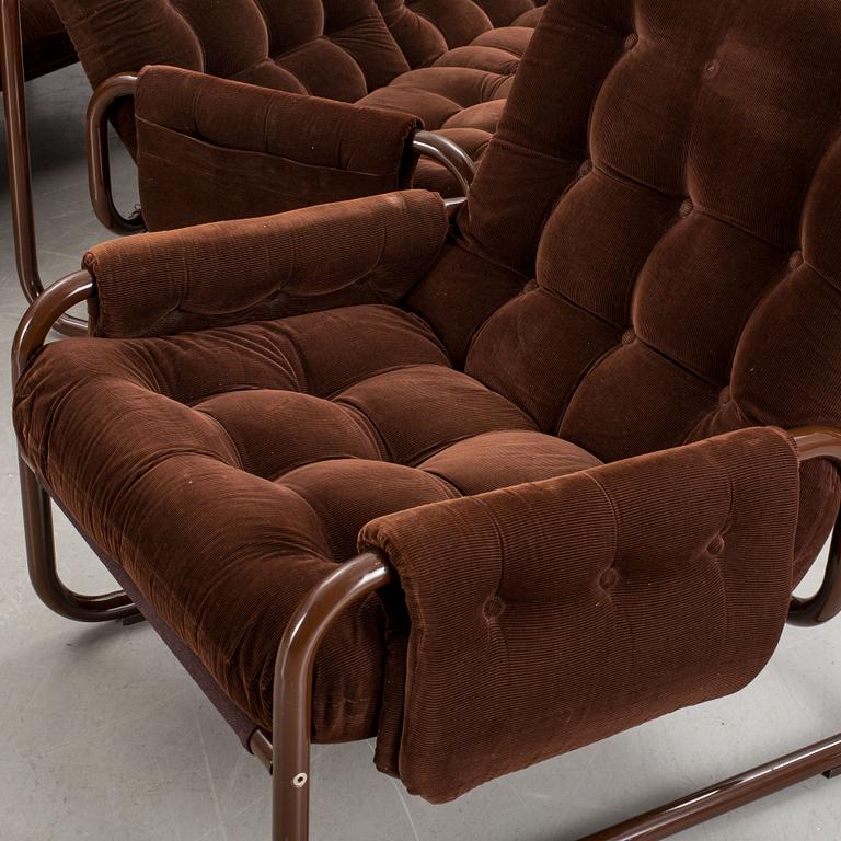 SOFFGRUPP, 4 delar, troligen IKEA 1970-tal.