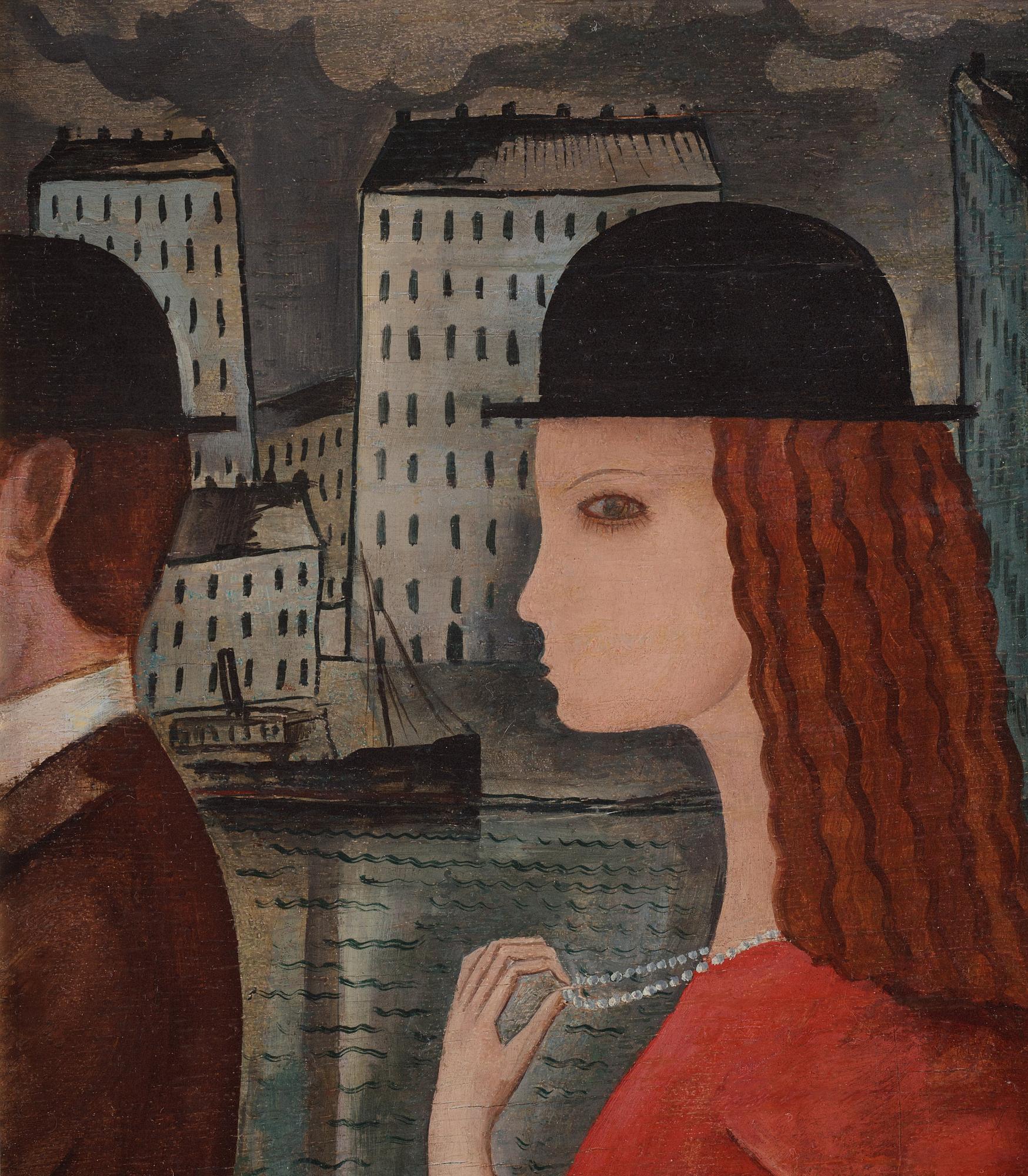 Gösta Nystroem, Three Figures in Hats.