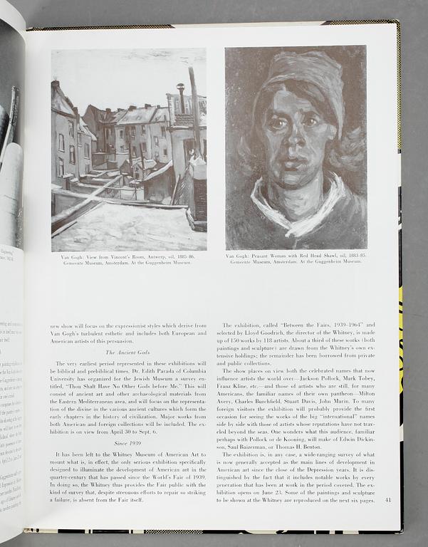 ROY LICHTENSTEIN, efter, omslag för Art in Americas New York upplaga.