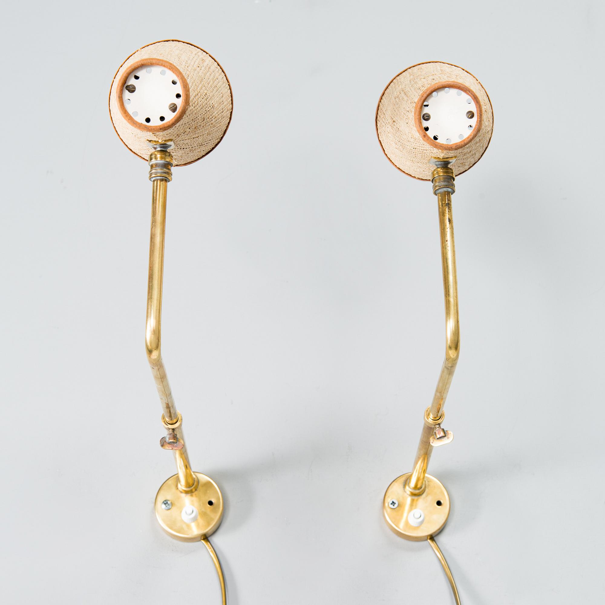 Paavo Tynell, a pair of early 1950's table lamps for Taito.