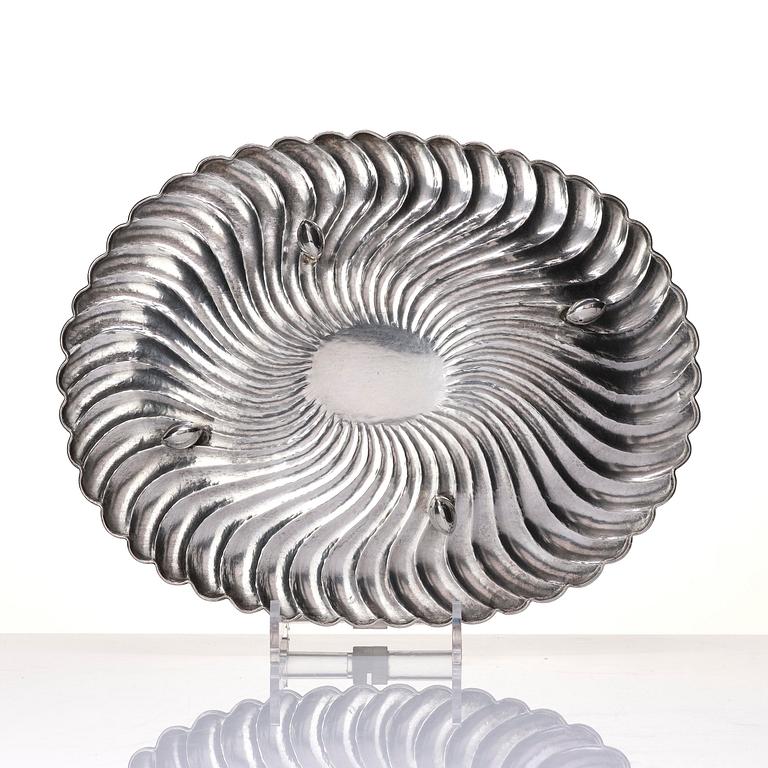 A Hungarian silver plate, unidentified maker's mark VL, possibly Budapest, Hungary 1937-1965.