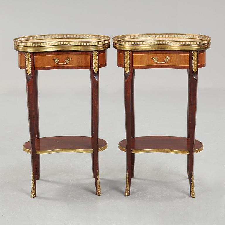 A pair of 20th century tables.