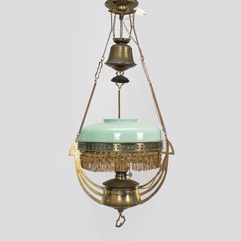 An early 20th-century Jugend Style ceiling light.