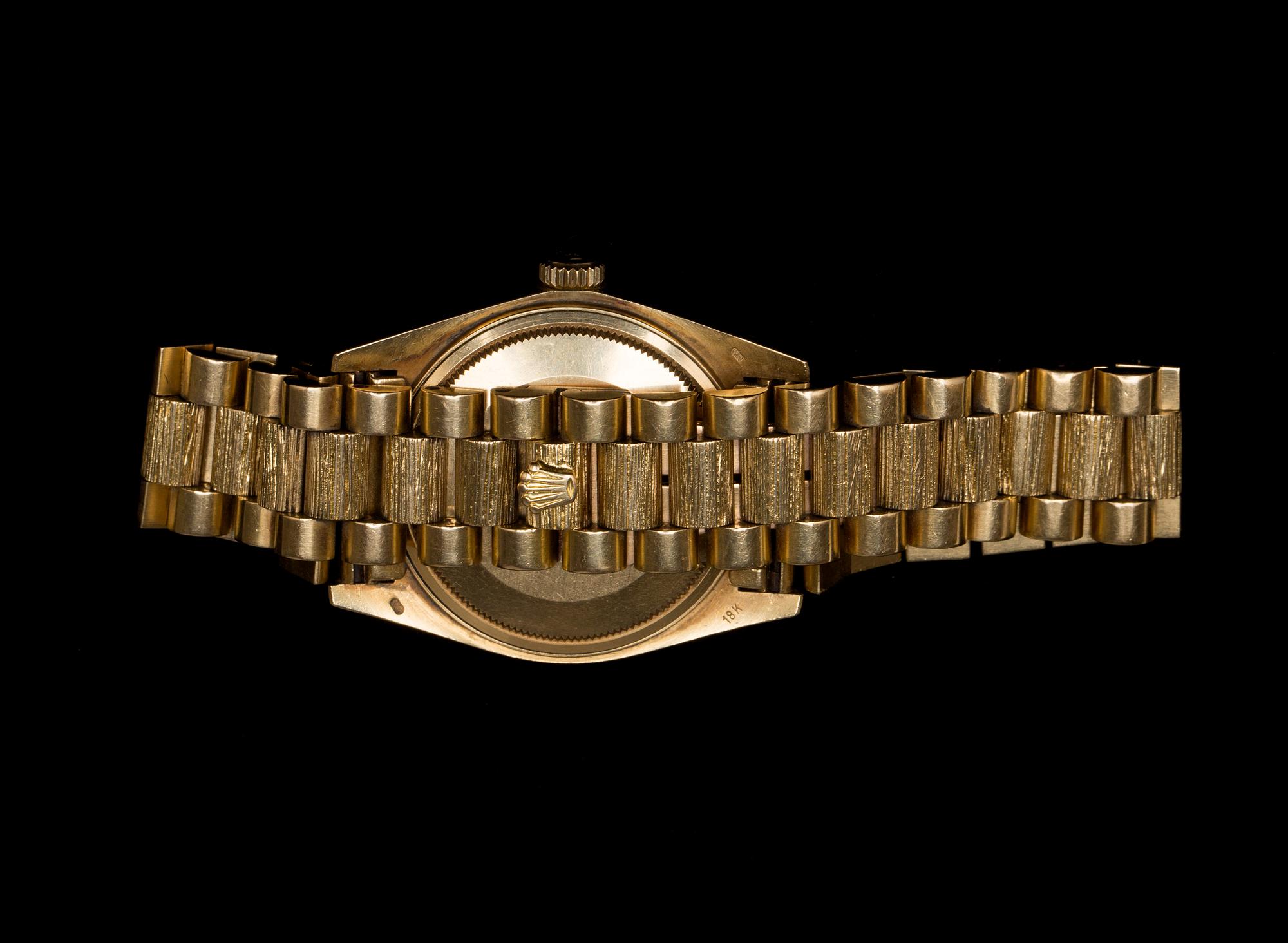 ARMBANDSUR, 18K guld. Rolex Oyster Perpetual Day-Date. Vikt ca 144 g.
