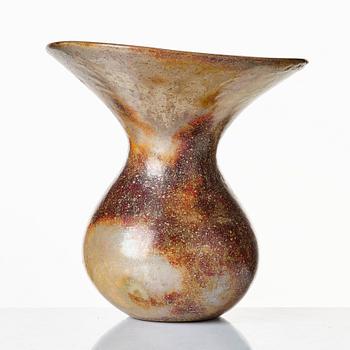 Hans Hedberg, a faience vase, Biot France.