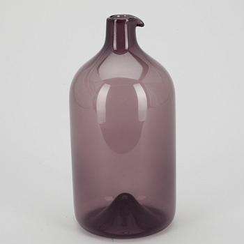 FLASKA, "Fågelflaska", signerad Timo Sarpaneva Iittala. 1950-talets slut.