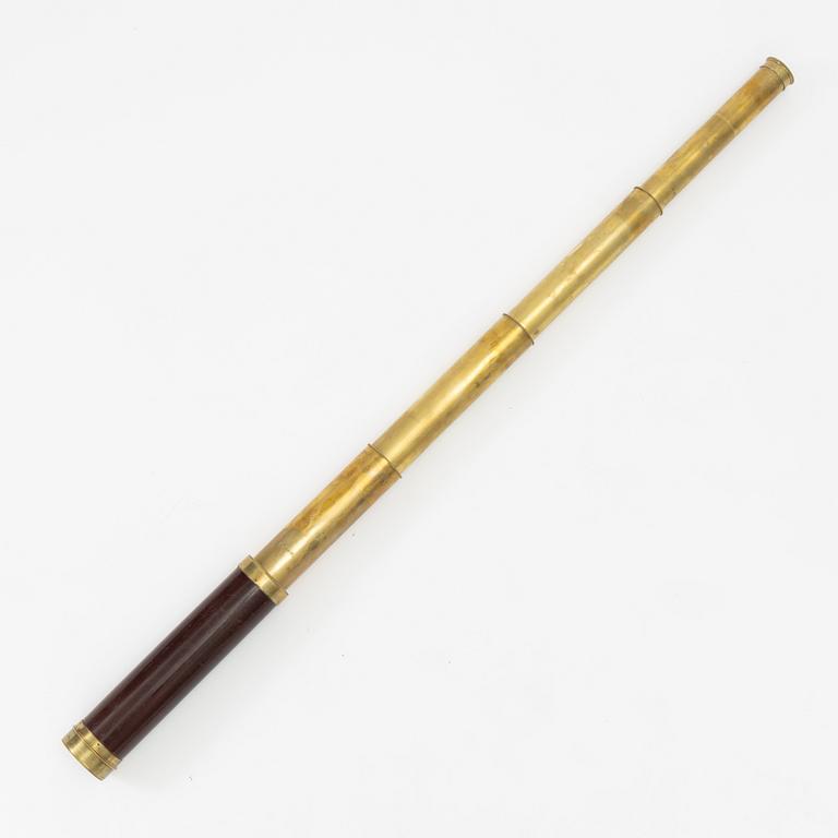 A cased telescope, 19th century, marked Dollond London.