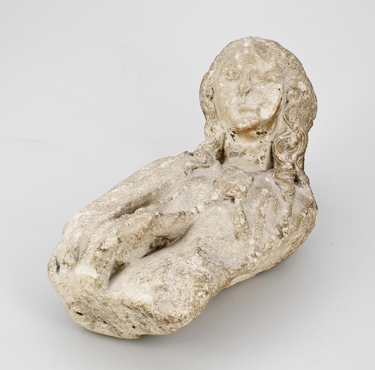 SKULPTUR, kalksten, gotik, Europa medeltid.