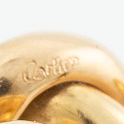 Cartier, earrings, a pair, "Trinity" 18K gold with round brilliant-cut diamonds.