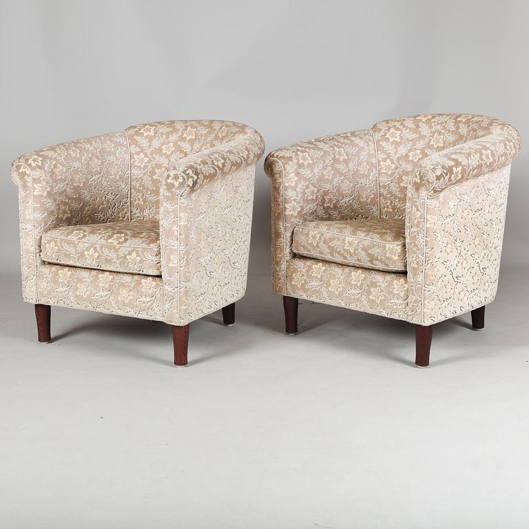 FÅTÖLJER, 1 par, 1900-talets mitt.