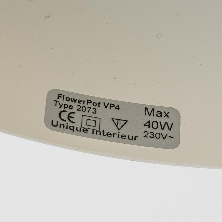 Verner Panton, a "Flower pot" table lamp for Unique Interieur, Denmark, 1900/2000s.