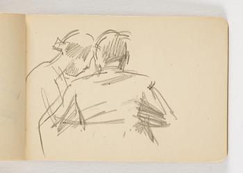 Lotte Laserstein, 10 små skissblock med teckningar.