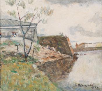 Janne Muusari, oil on canvas, signed and dated 1964.