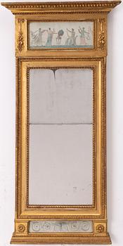 Mirror, Late Gustavian, late 18th century.