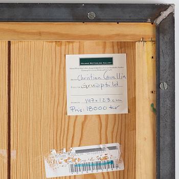 Christian Cavallin, acrylic on panel, signed and date 1989 on verso.