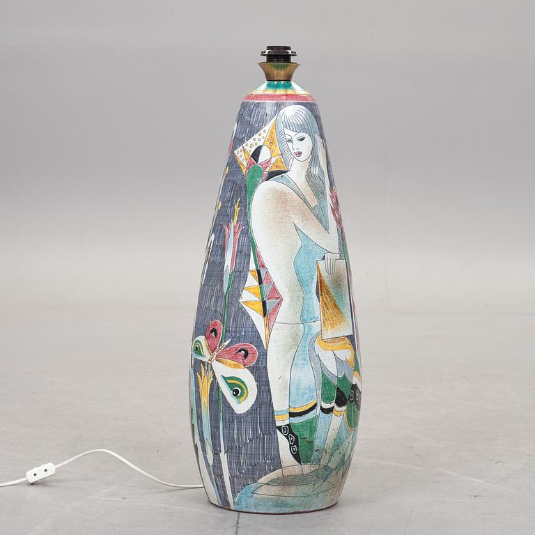 GOLVLAMPA, keramik, Marian Zawadzki, Tilgmans, 1963.