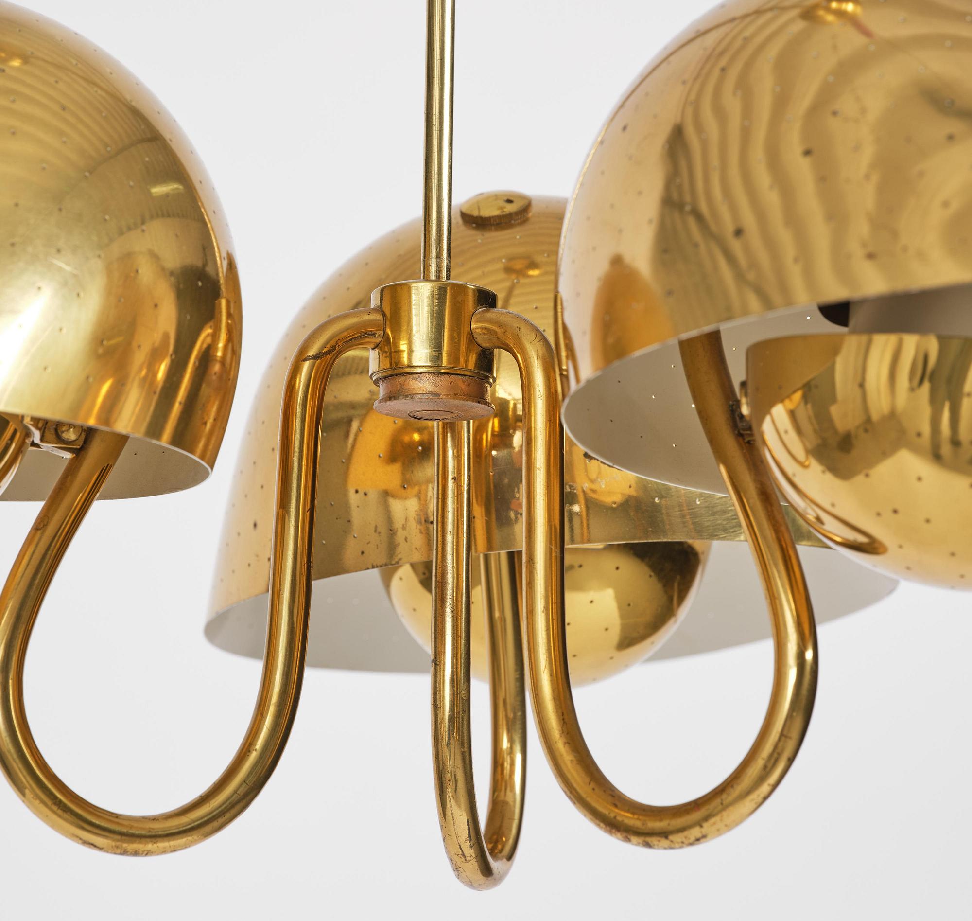 Carl-Axel Acking, a ceiling lamp, Bröderna Malmströms Metallvarufabrik, Malmö, 1940s.