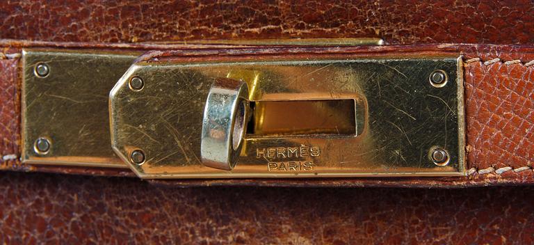 HANDVÄSKA, läder, "Kelly", Hermès Paris, Frankrike.