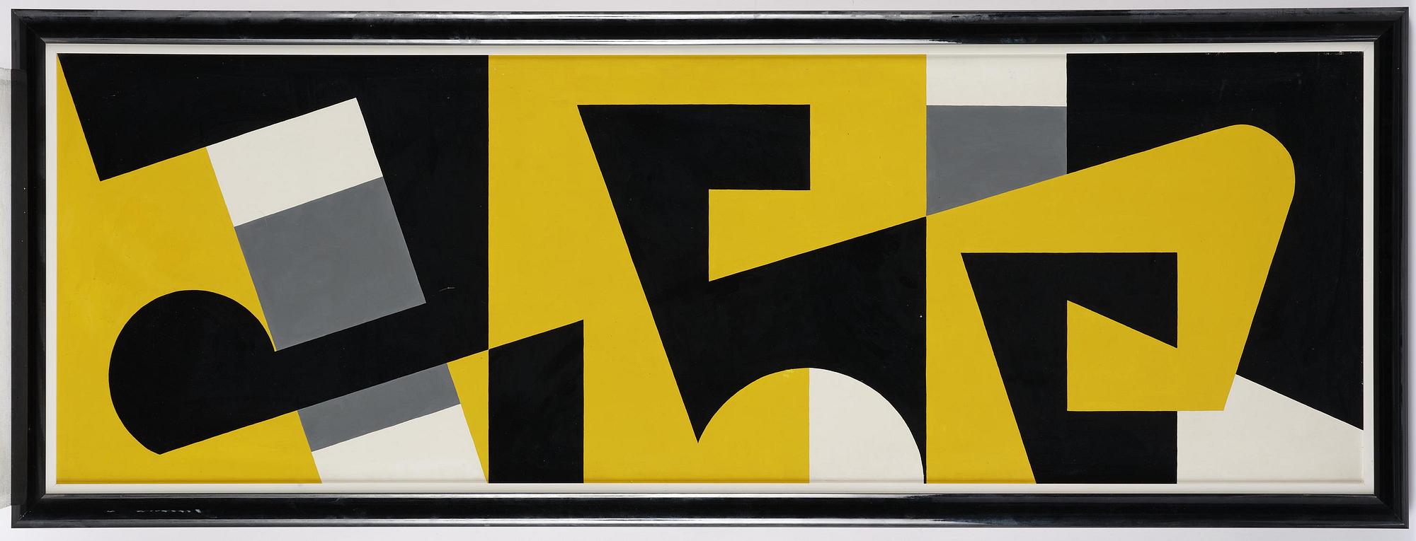 Lars-Gunnar Nordström, Composition in white, yellow and black.