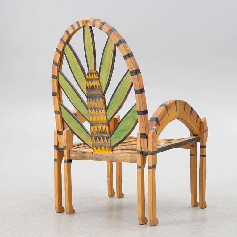 Gérard Rigot, An armchair, signed.