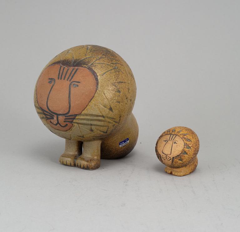 LISA LARSON, figuriner, 2 st, stengods, Gustavsberg.