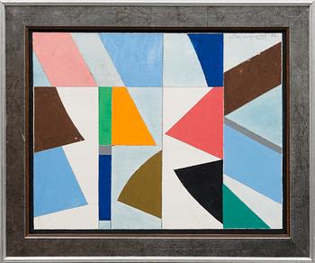 GÖRAN AUGUSTSON, gouache på plywood, signerad och daterad -92.