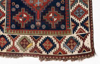 Gallerimatta, antik Kazak södra Kaukasus, ca 342 x 100 cm.