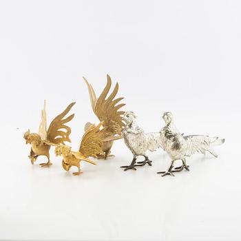 Table ornaments 5 pcs 20th century metal.