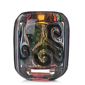 Edvin Öhrström, an "ariel" vase with a bathing female, Orrefors Sweden 1942, nr 260.