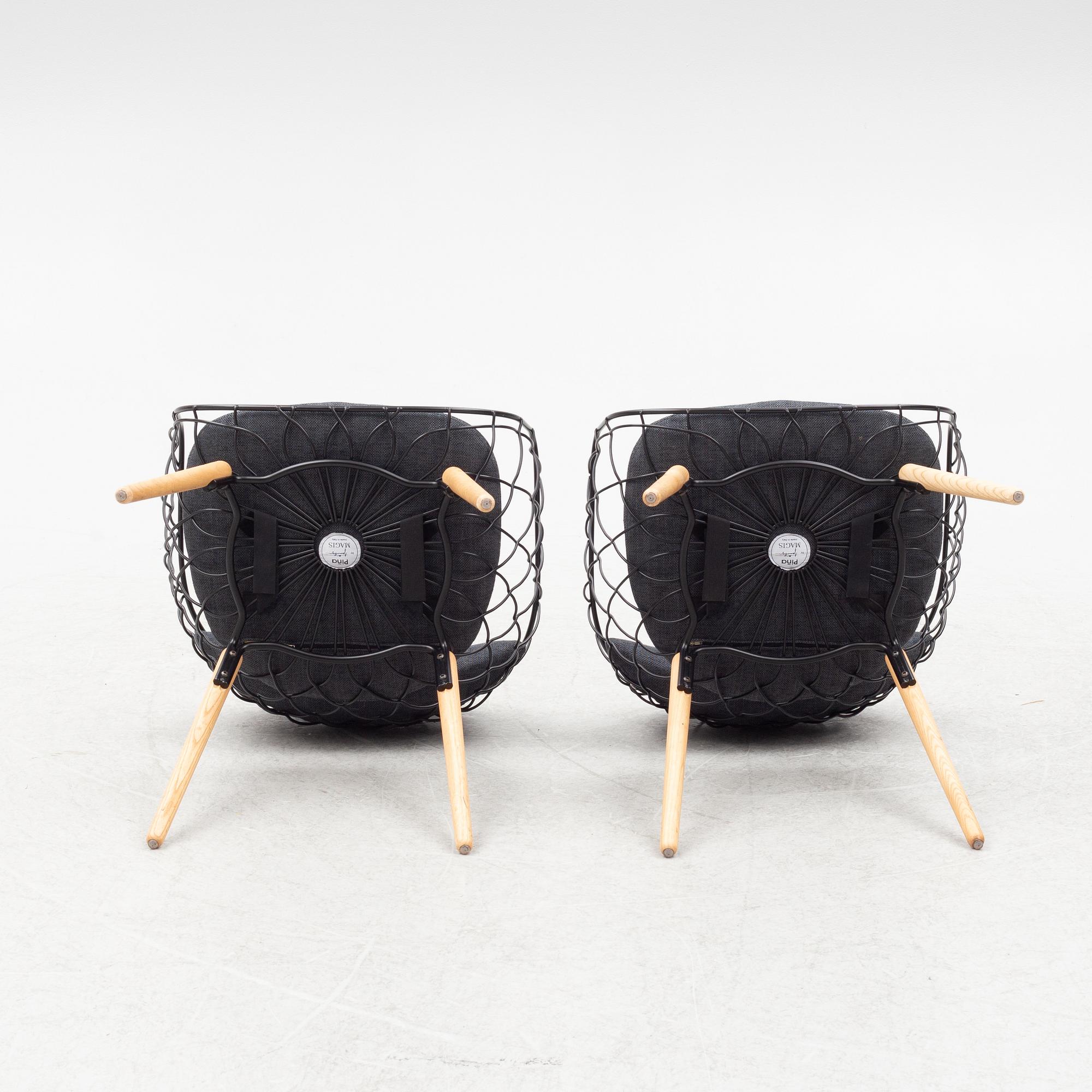 Jaime Hayon, armchairs, a pair, "Piña", Magis, Italy.