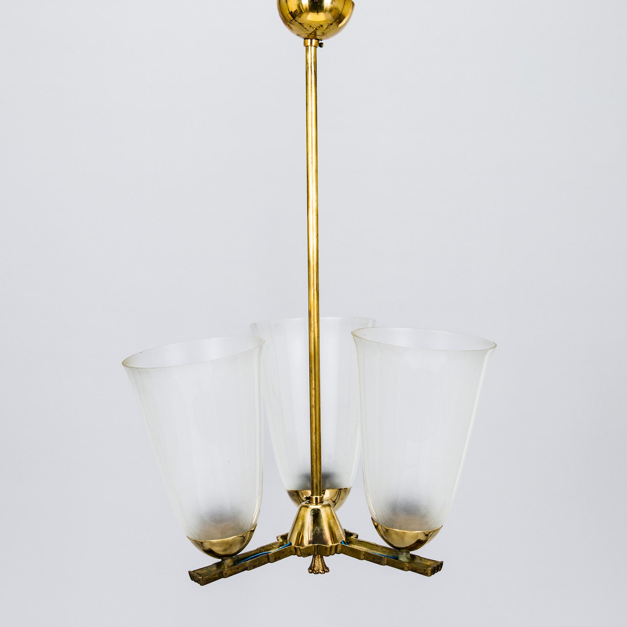 Gunilla Jung, taklampa, modell 206, Stockmann Orno 1930-tal.