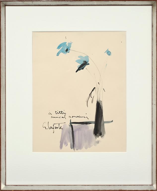 GEORGES LAPORTE, blandteknik, signerad.