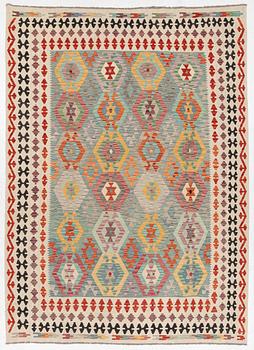 Modern kelim, approx. 345 x 240 cm.