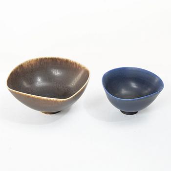 Berndt Friberg, two bowls, Gustavsberg Studio, 1976-77.
