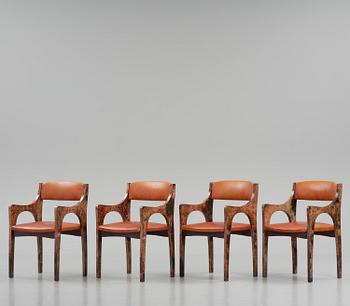 Aldo Tura, stolar, fyra stycken, Milano, Italien, 1960-70-tal.
