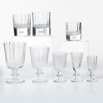 Elis Bergh, glass service, 'Karlberg', Kosta Boda, 20th century, 77 pieces.