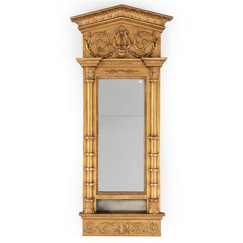 SPEGEL, empire, Johan Martin Berg (1772-1852), Göteborgs Hallstämpel, tidigt 1800-tal.
